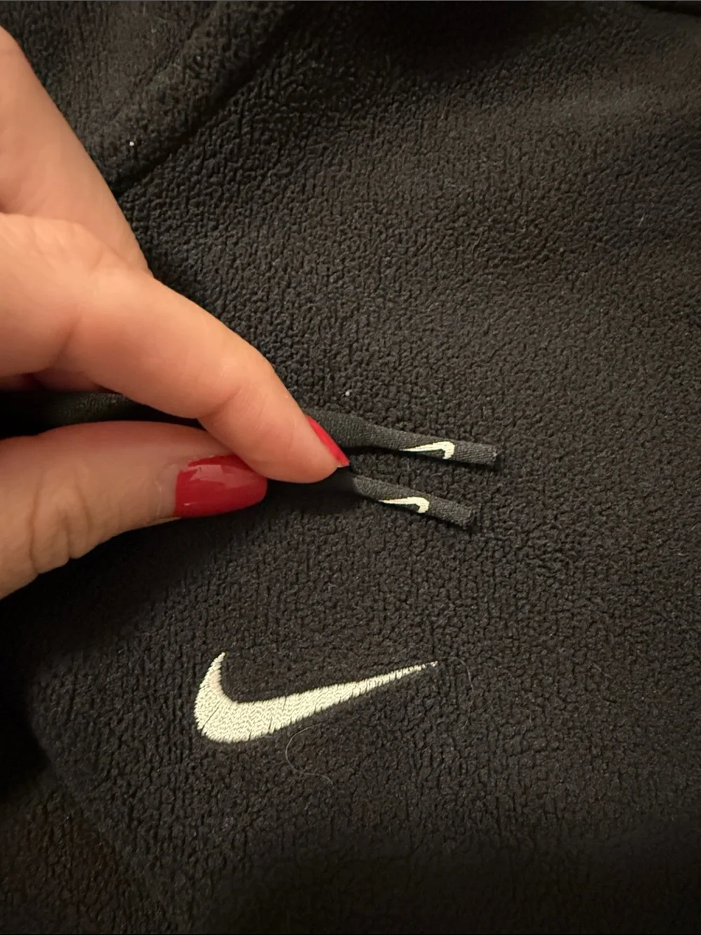 Nike Black Half-Zip Fleece Hoodie